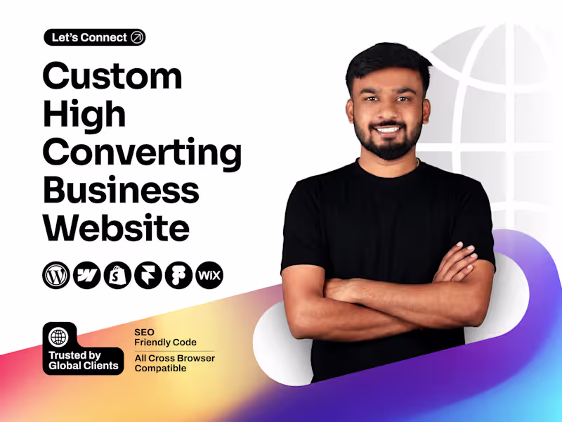 Cover image for I will create a custom high converting business website