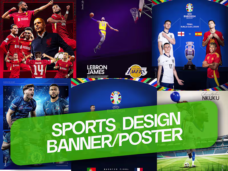 Cover image for I will design custom made Sport poster 