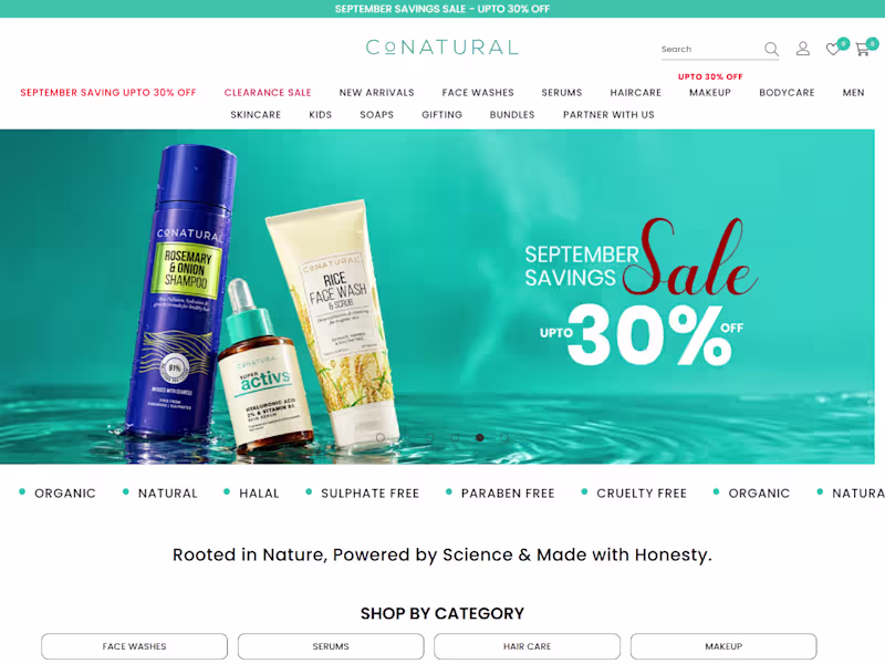 Cover image for CoNatural — Shopify Redesign & Checkout Setup