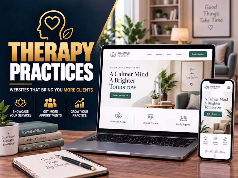 Cover image for 🧠 Therapy Practice Website Design | WordPress Therapy Website