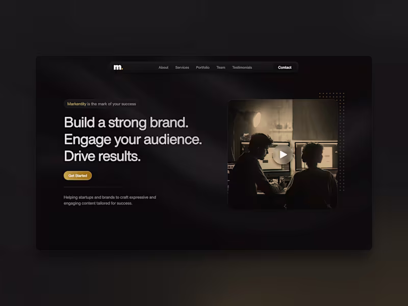Cover image for Markentity — Framer Website