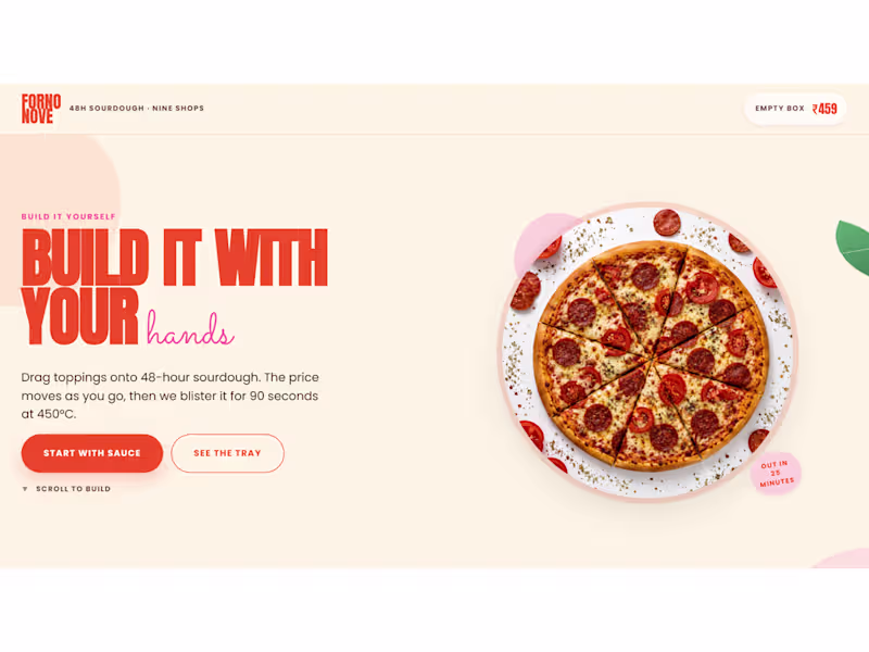 Cover image for An ordering page built around