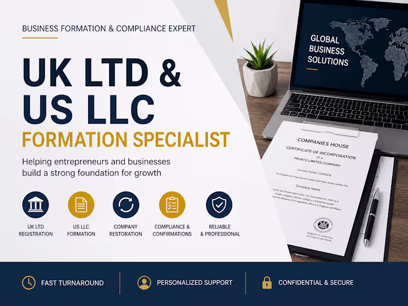 Cover image for UK Limited Company Registration & Companies House Compliance