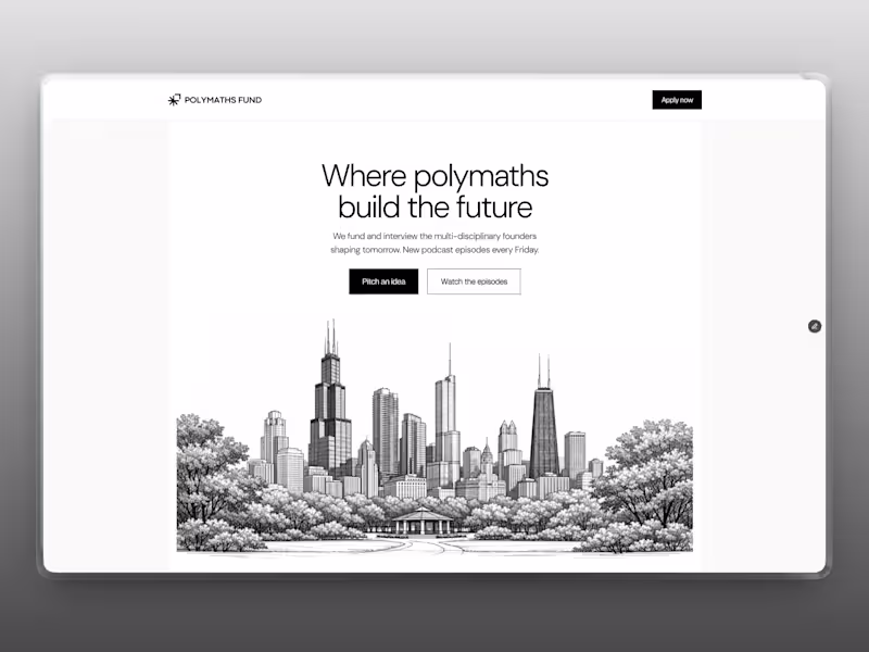 Cover image for Polymathsfund — Founder Application Platform
A