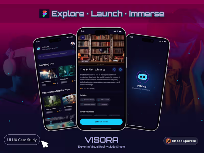 Cover image for I designed Visora, a mobile