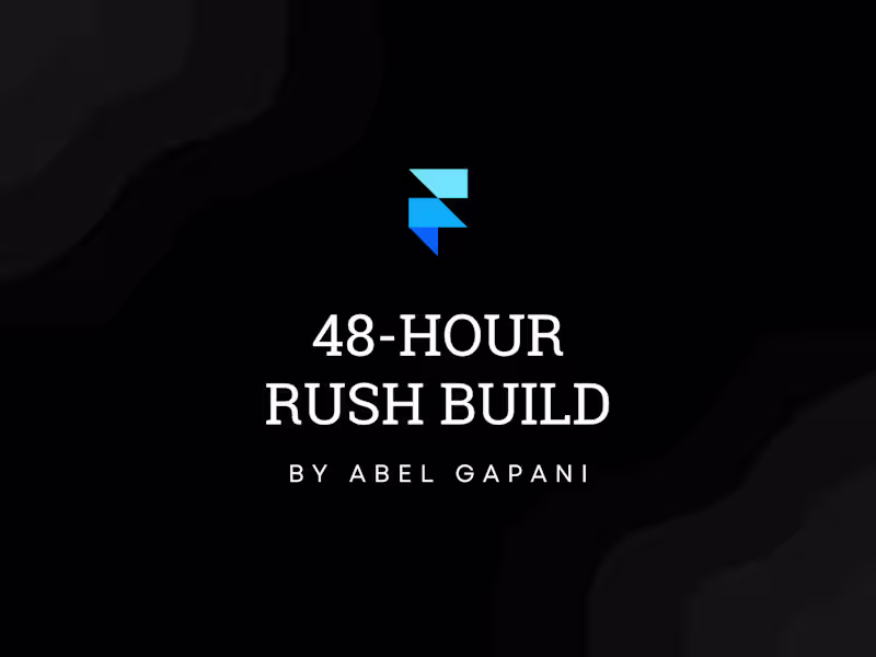 Cover image for Framer Rush Build — 48-Hour Turnaround