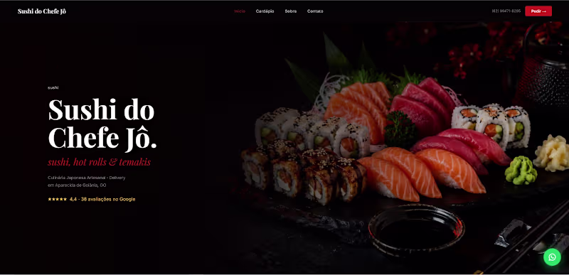 Cover image for Japanese Restaurant Landing Page —