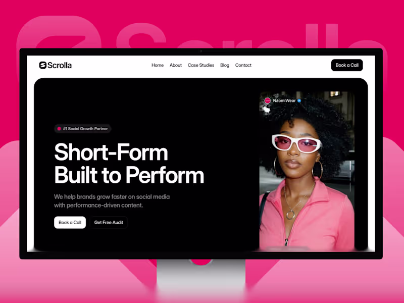 Cover image for Scrolla Template Design for Social Media Agencies