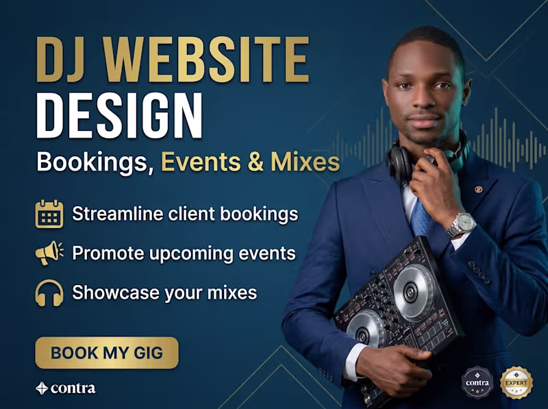 Cover image for DJ Website Design — Bookings, Events & Mixes
