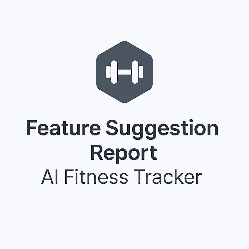 Cover image for Feature Suggestion Report – Fitness Tracker MVP