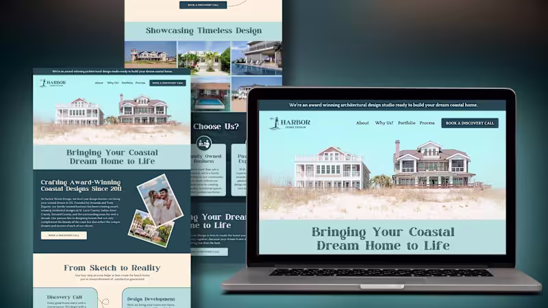 Cover image for Harbor Home Design - Branding Kit & Website