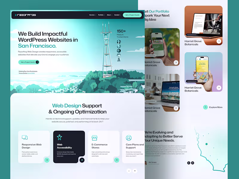 Cover image for Custom Design Agency Website Design