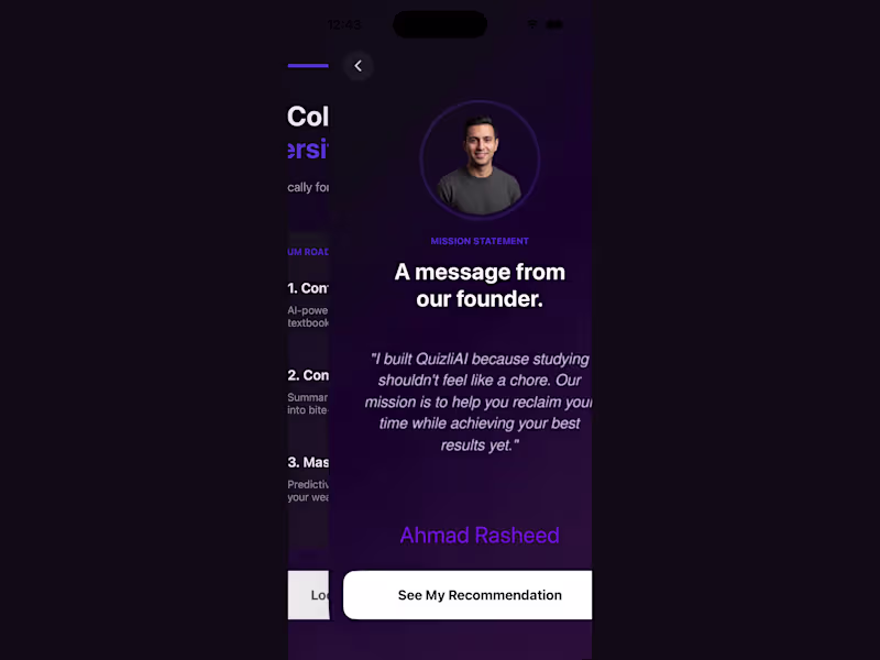 Cover image for QuizliAI: AI Study Assistant iOS App