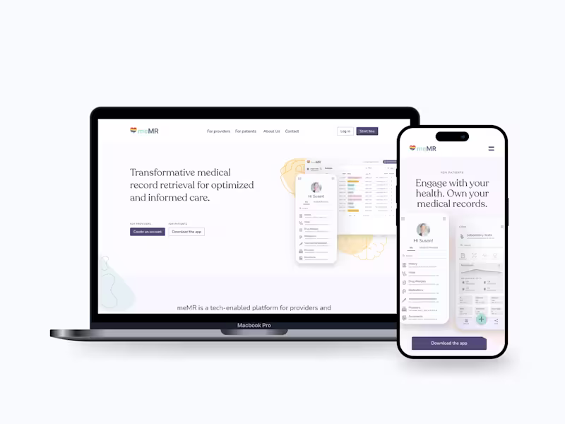 Cover image for Website Redesign for meMR