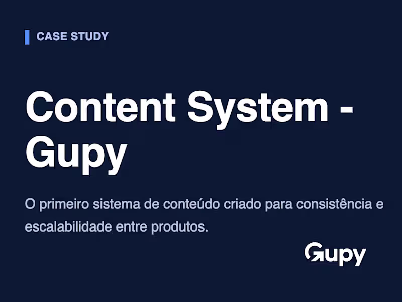 Cover image for Content System - Building Content Design at Gupy from Scratch