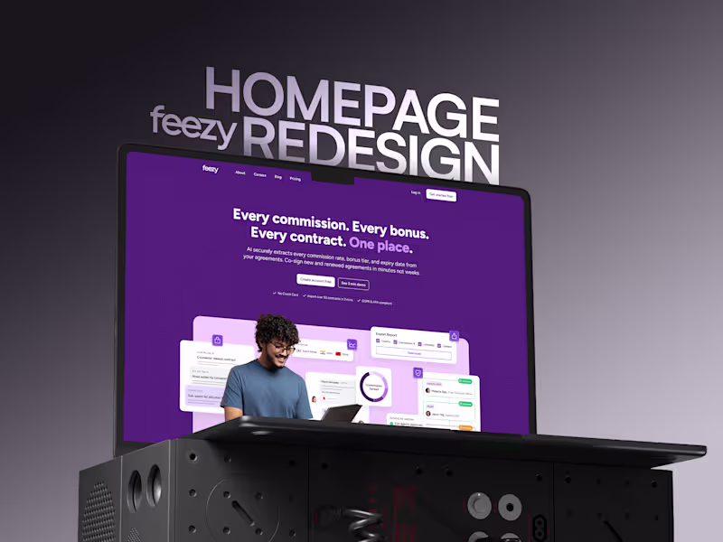 Cover image for Feezy.io Landing Page Design for Education Agents