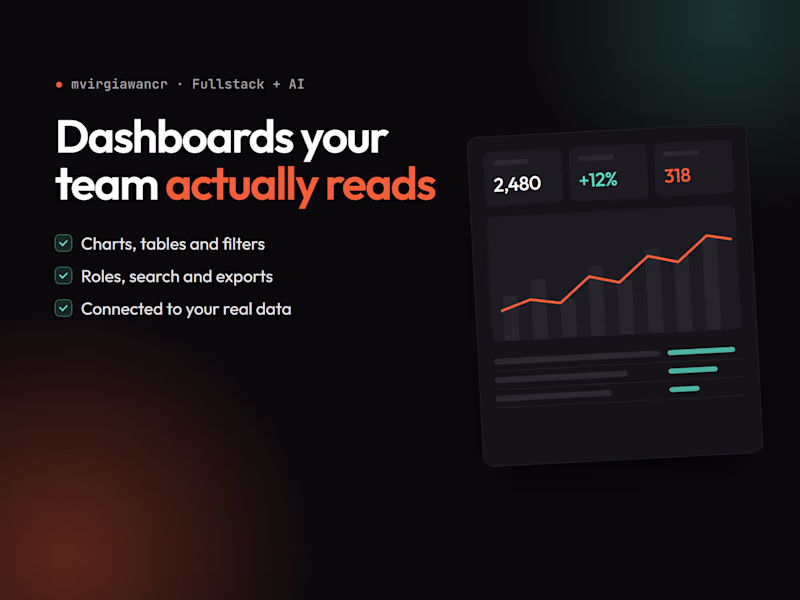 Cover image for Dashboards & Admin Panels