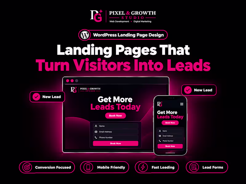 Cover image for WordPress Landing Page Design 