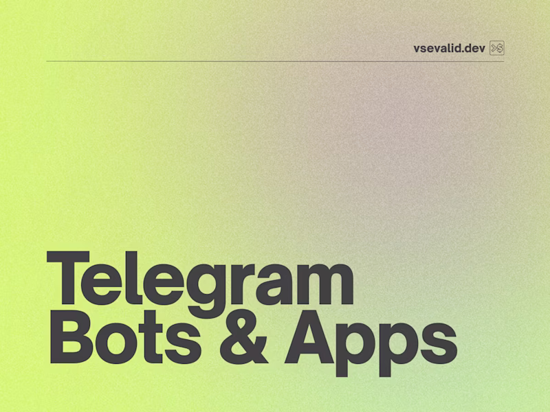 Cover image for Telegram Bots & Mini Apps Development