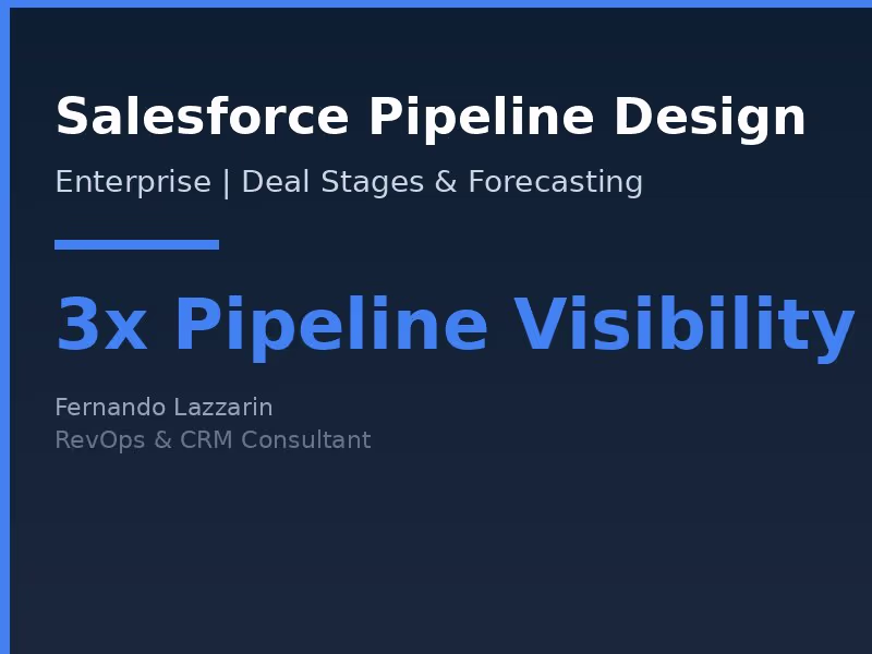 Cover image for Salesforce pipeline redesign for an