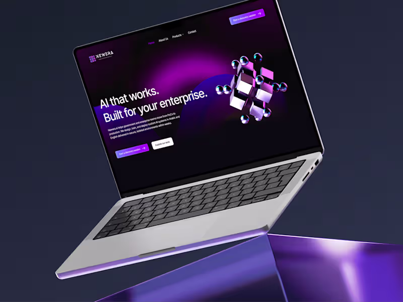 Cover image for NewEra: Business website for an AI technology company
