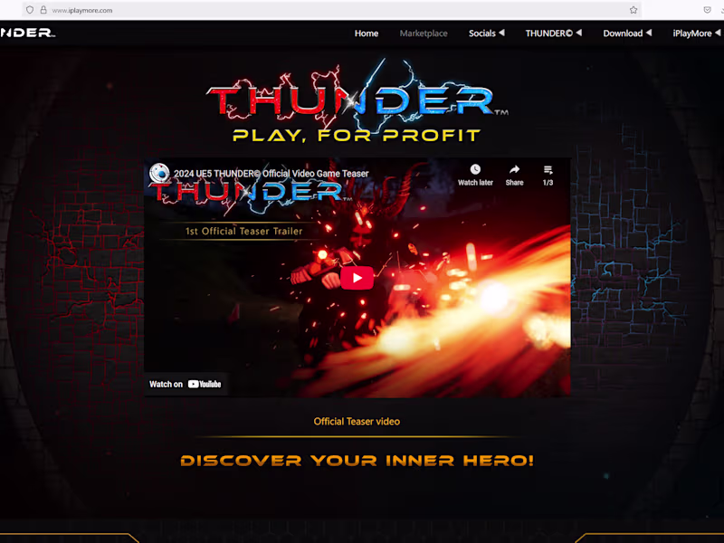 Cover image for THUNDER© from IMU Studios — a groundbreaking adventure with rev…
