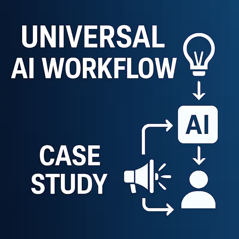 Cover image for Universal AI Workflow System - Portfolio Example 