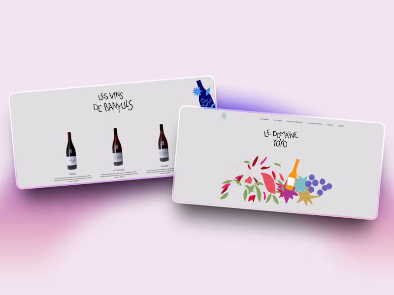 Cover image for Domaine YoYo is a Framer‑built