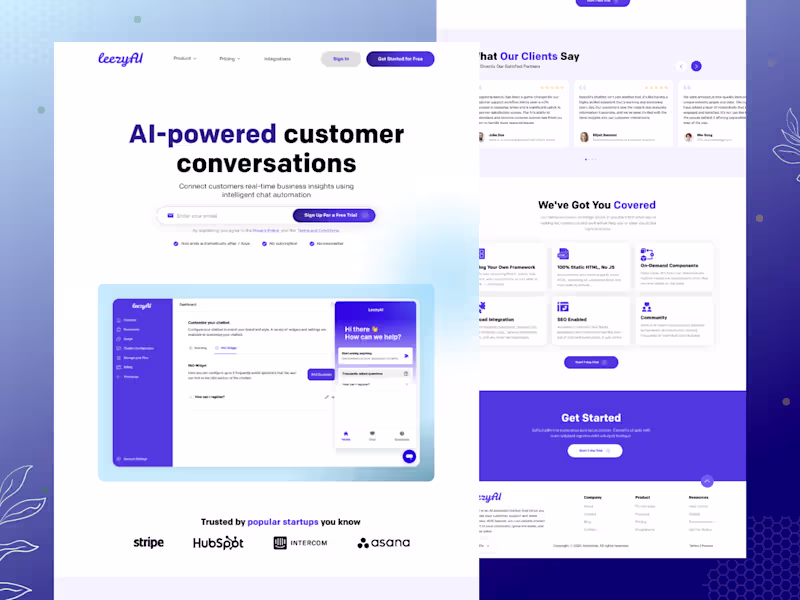 Cover image for AI SaaS Platform — Web & Dashboard UI Design (Figma)