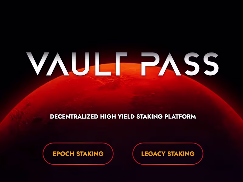 Cover image for UI/UX DESIGN (VAULT PASS)