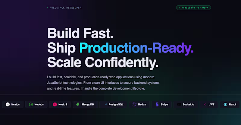 Cover image for Full Stack Development 