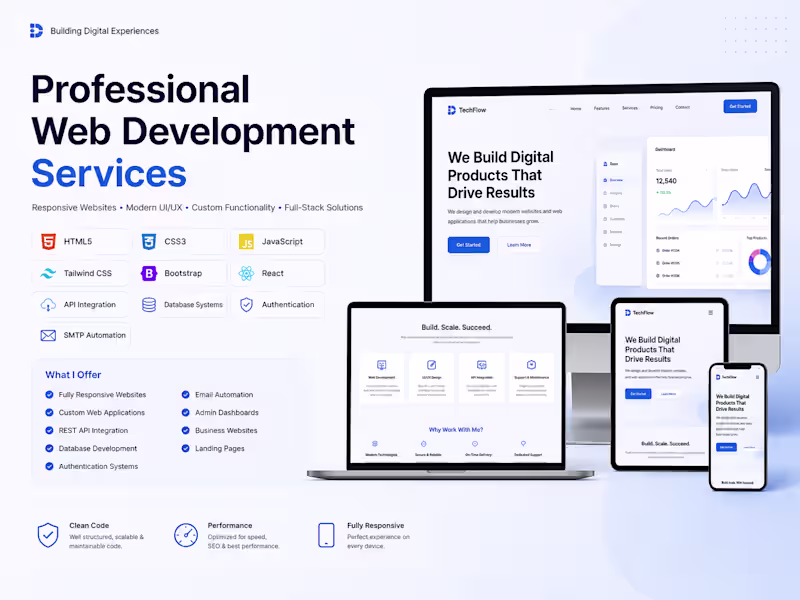 Cover image for Full-Stack Web Development & AI Integration