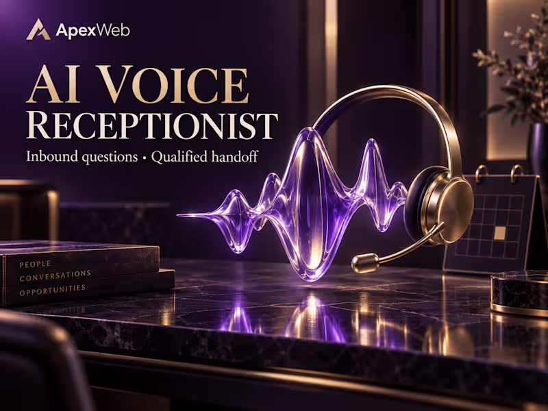 Cover image for Inbound AI Voice Receptionist Pilot