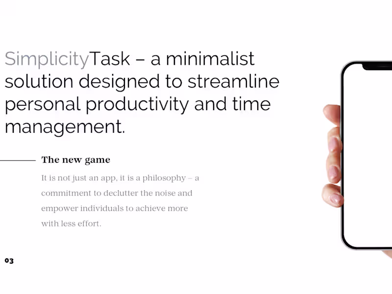 Cover image for Minimalistic Pitch deck