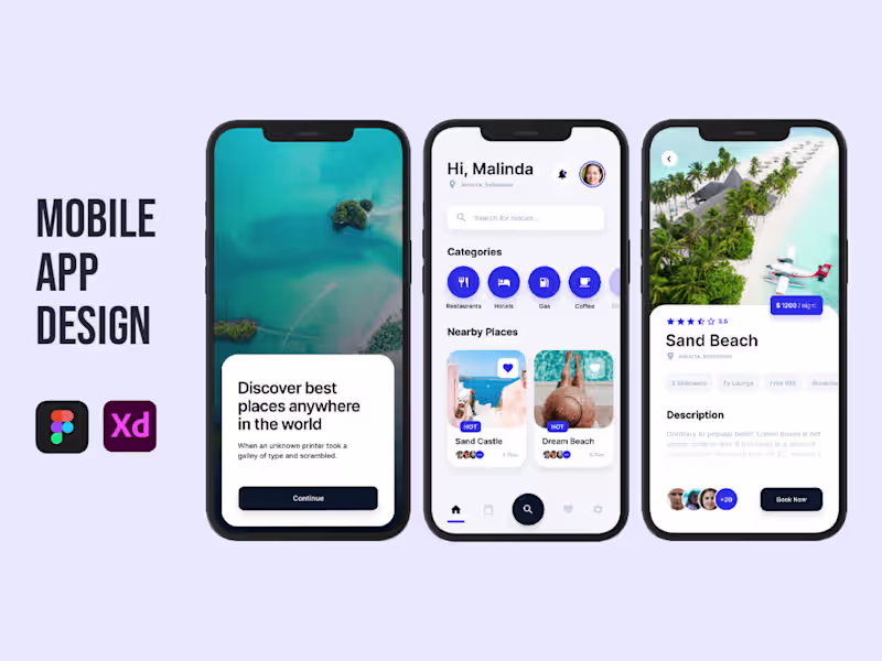Cover image for Mobile App UI/UX Design