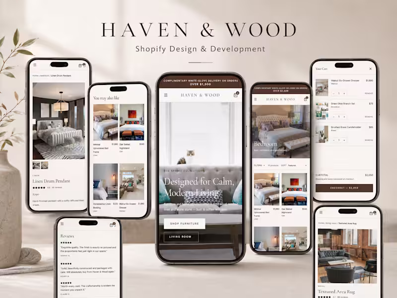 Cover image for Modern Furniture Shopify Storefront Design