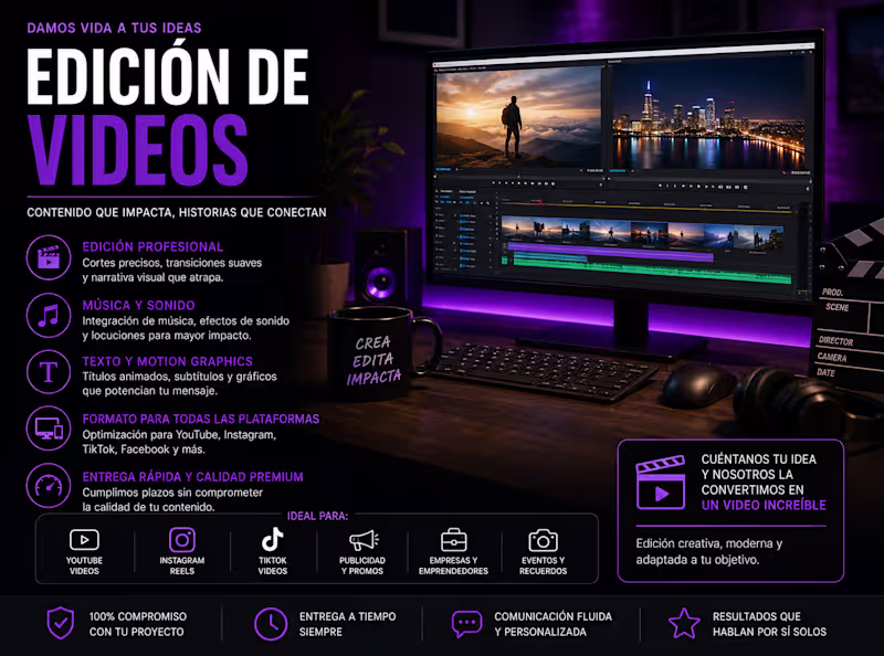 Cover image for Professional Video Editing for Social Media & Marketing