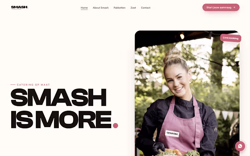 Cover image for SMASH Catering — Catering website