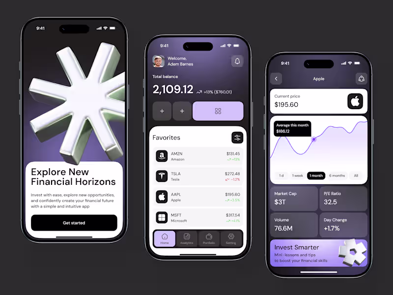 Cover image for Fintech MVP Mobile App Design