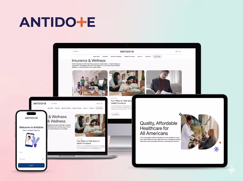 Cover image for Antidote- Healthcare
 ◆ Context & Challenge
The