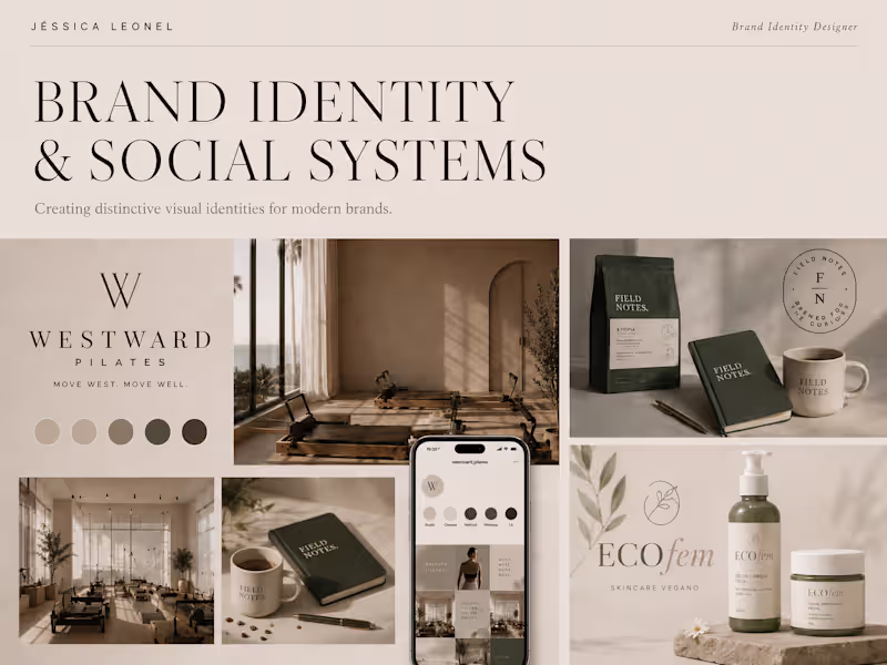 Cover image for Brand Identity & Social Media System for Modern Brands