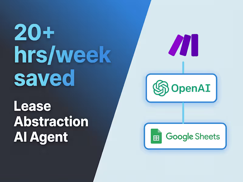 Cover image for AI Agent for Data Extraction | Lease Abstraction Case Study