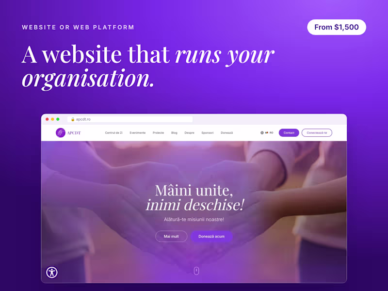 Cover image for Custom Website Built From Scratch for NGOs & Small Businesses
