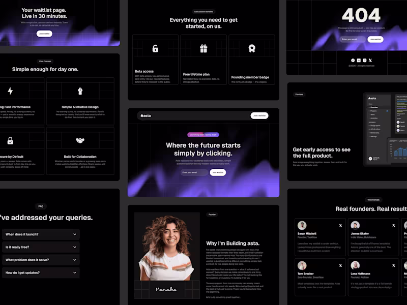 Cover image for Saas Landing page/Homepage Design (Framer)