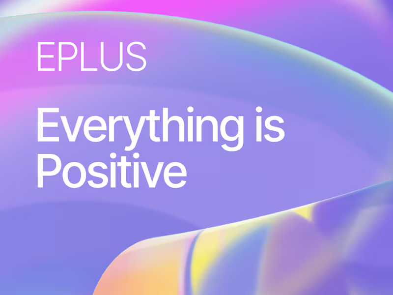Cover image for E+ | everything is positive