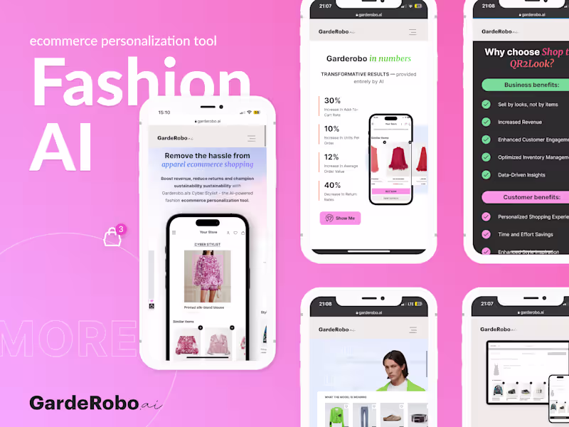 Cover image for Garderobo.ai - product design | ui ux design on Behance