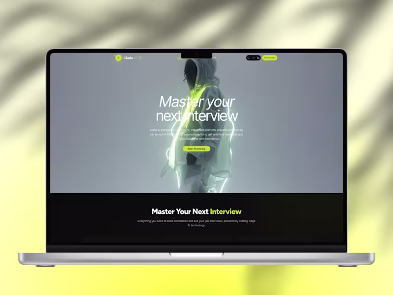 Cover image for Clario AI AI-Powered Interview Practice