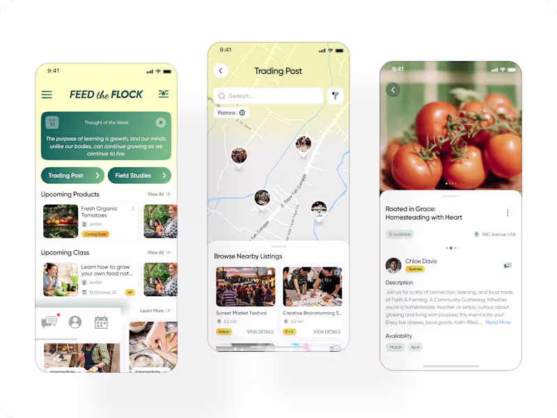 Cover image for Feed The Flock — community platform for trading
