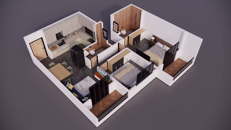 Cover image for 3D Floor Plan Cut view