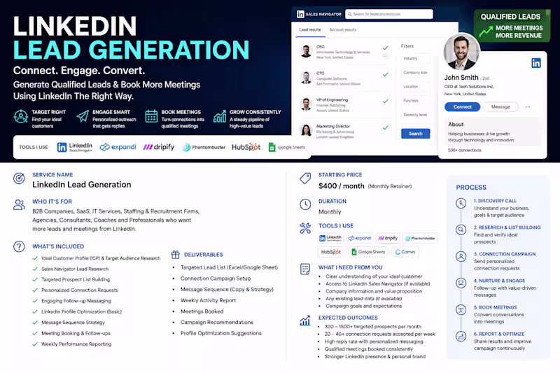 Cover image for LinkedIn Lead Generation